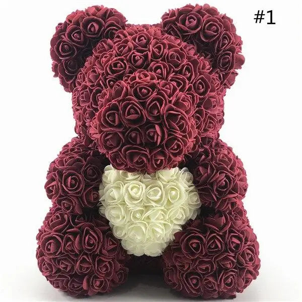 The Eternal Rose Teddy Bear -LARGE BEAR