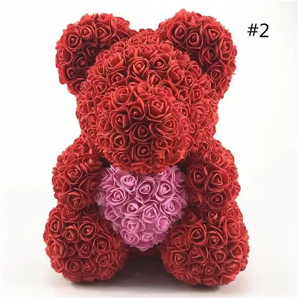 The Eternal Rose Teddy Bear -LARGE BEAR