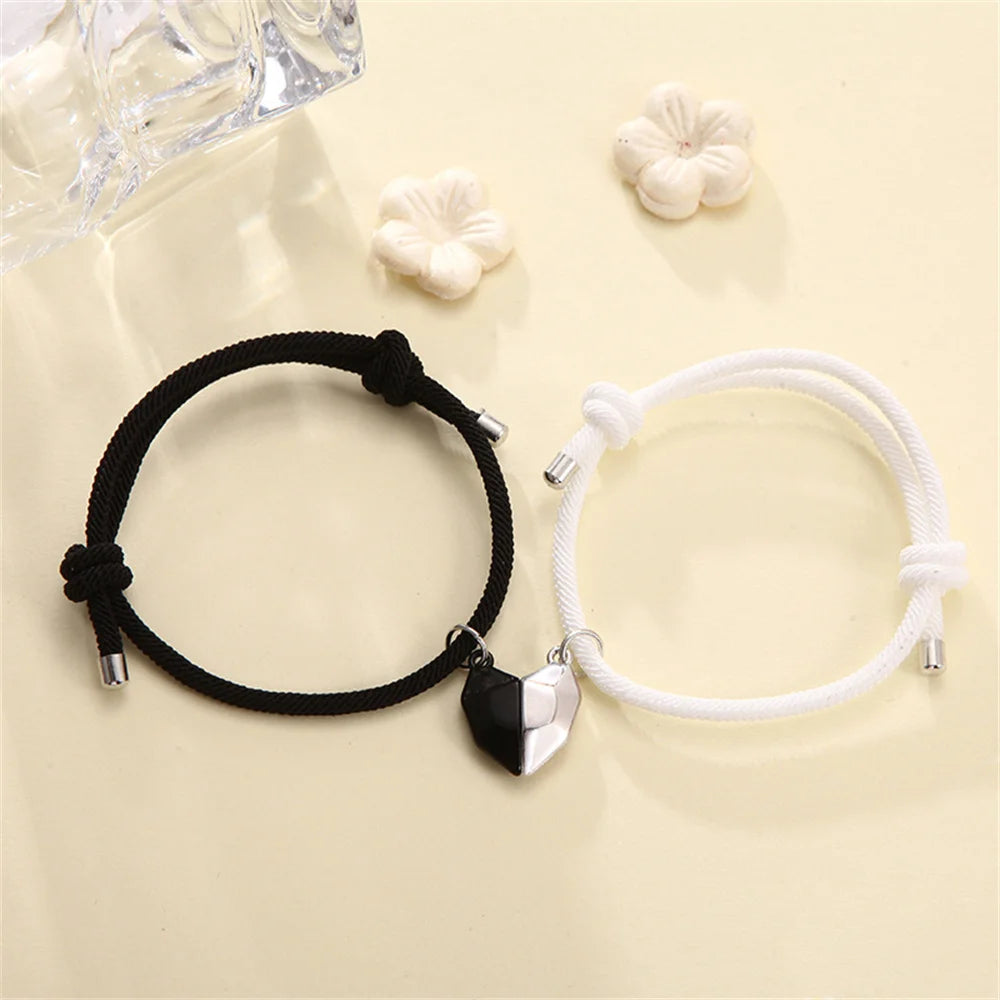 Simple Cotton Rope Couple Bracelet Set